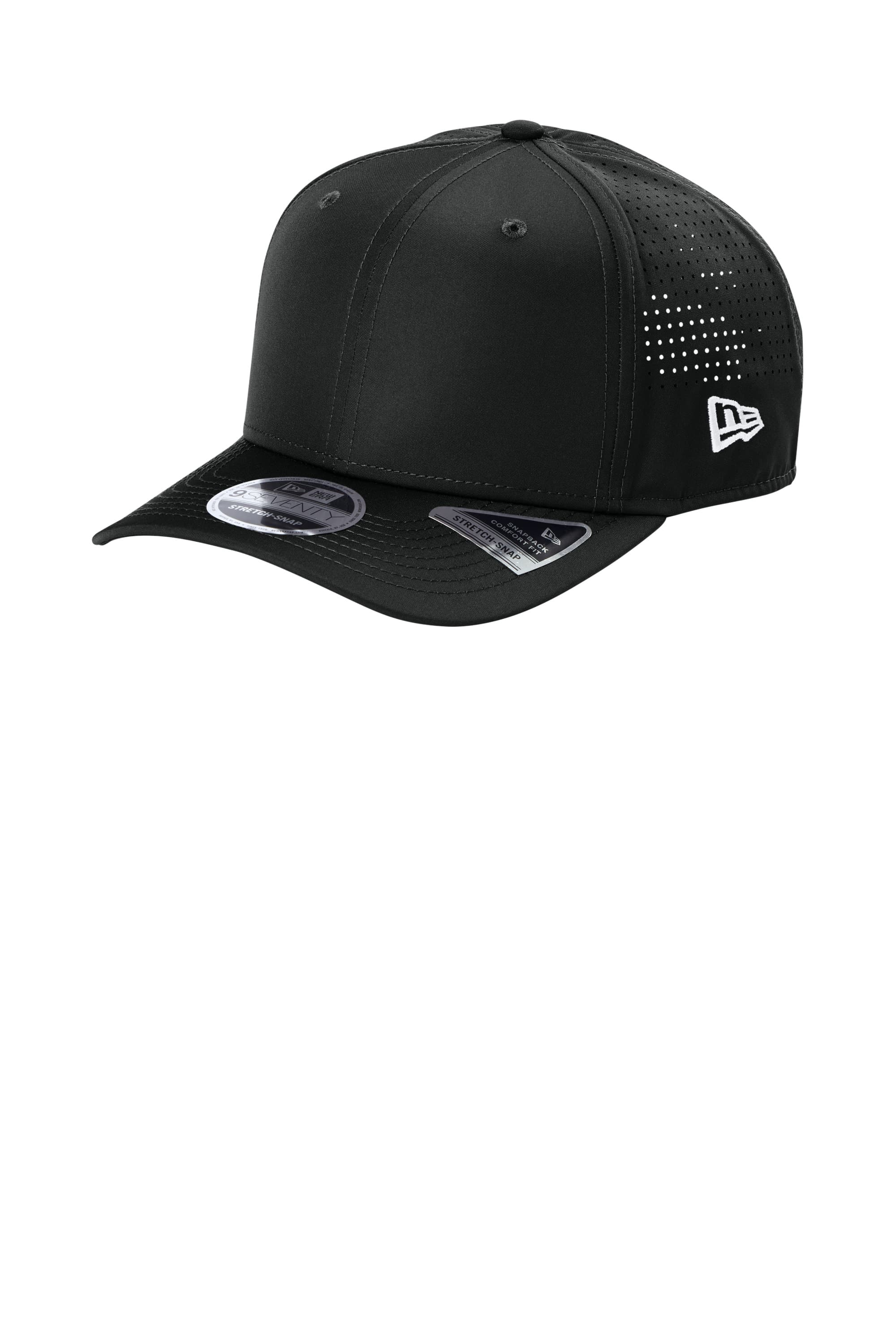 Athletic - New Era Perforated Snapback Hat — Black